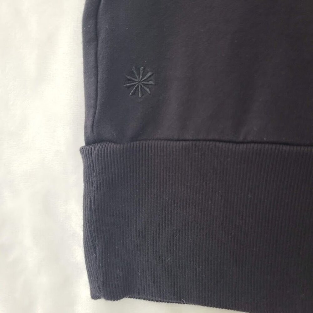Athleta Womens Black Short-Sleeve V-Neck Tencel Modal Blend Top Size M - Picture 9 of 10